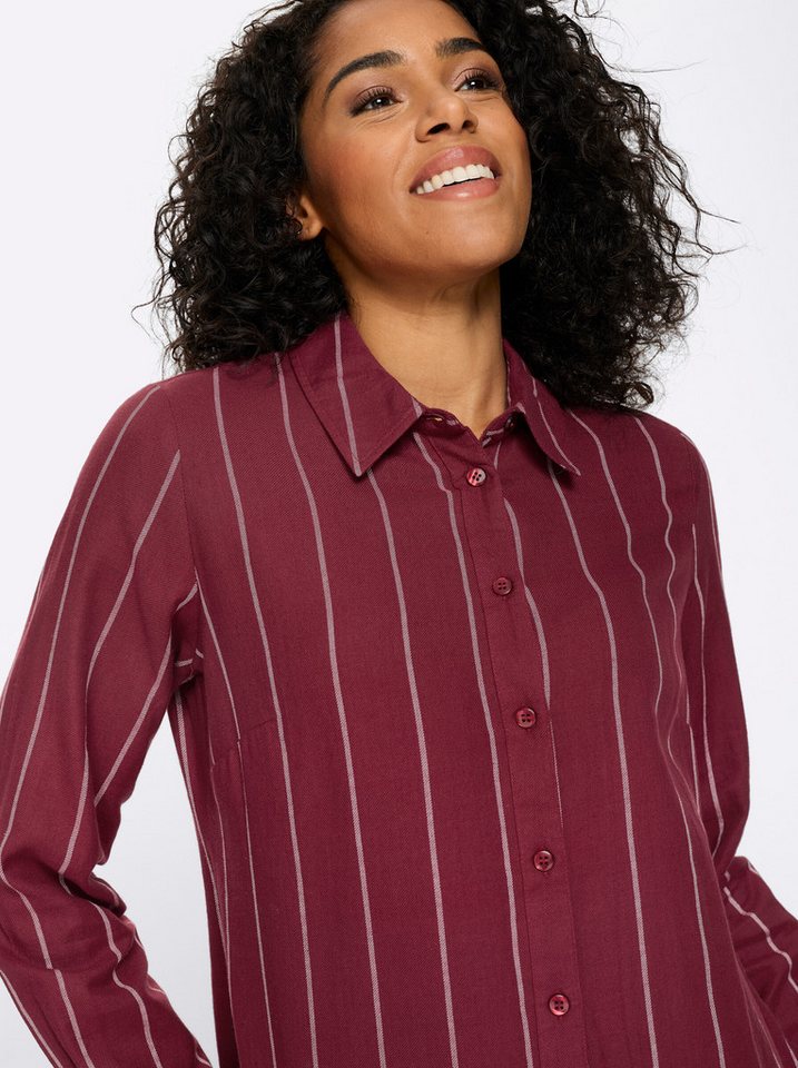 Sieh an! Klassische Bluse Longbluse Langarm – Bild 5 von 5