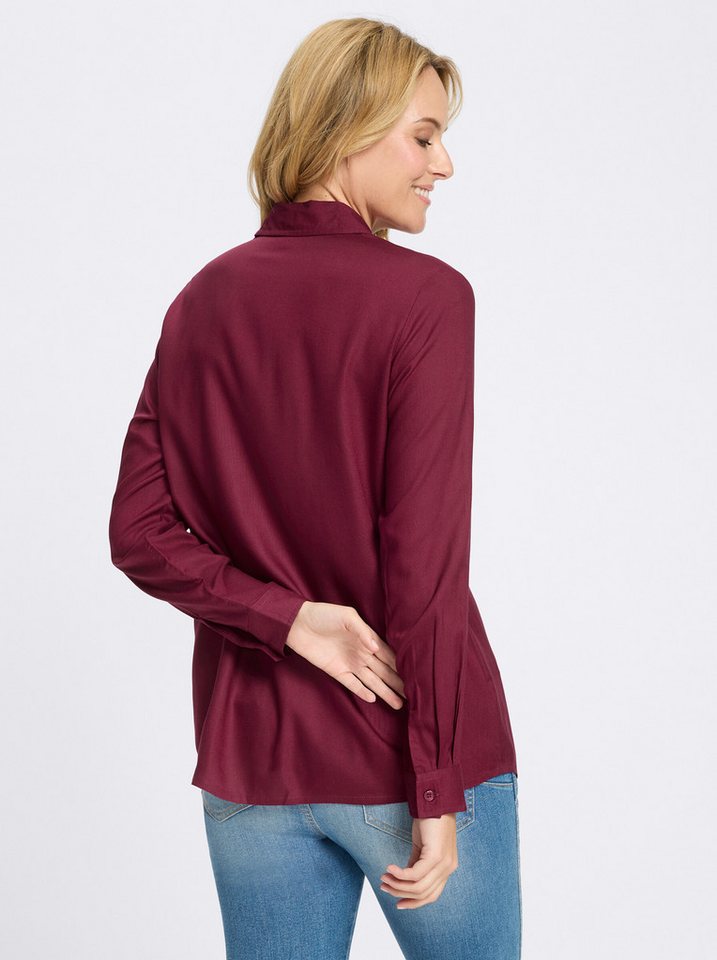 Sieh an! Klassische Bluse Longbluse Langarm – Bild 2 von 5