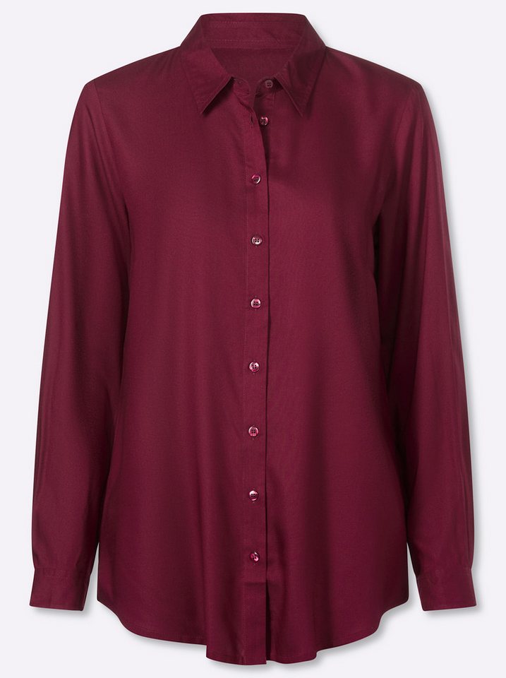 Sieh an! Klassische Bluse Longbluse Langarm – Bild 4 von 5