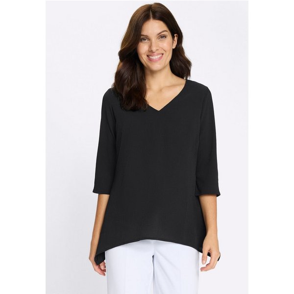 Sieh an! Klassische Bluse Schlupfbluse 3/4-Arm