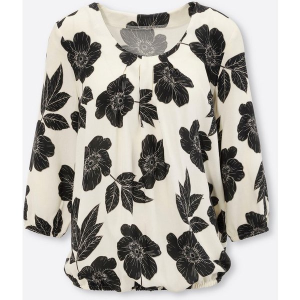 Sieh an! Klassische Bluse Schlupfbluse 3/4-Arm