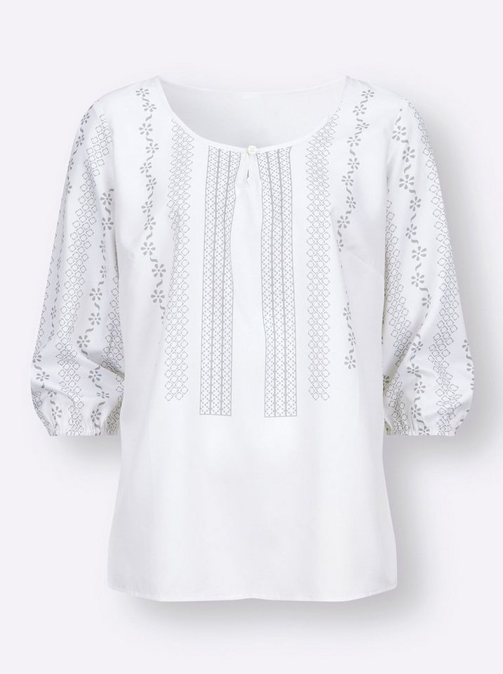 Sieh an! Klassische Bluse Schlupfbluse 3/4-Arm – Bild 4 von 4