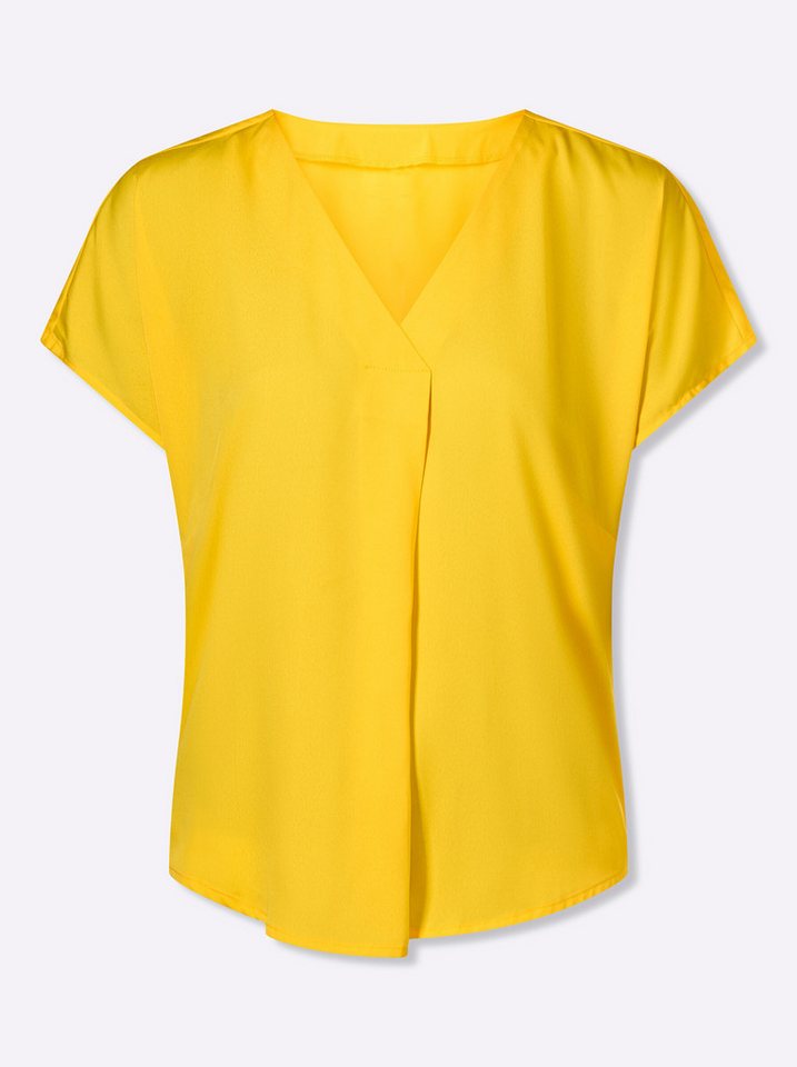 Sieh an! Klassische Bluse Schlupfbluse Kurzarm – Bild 3 von 5