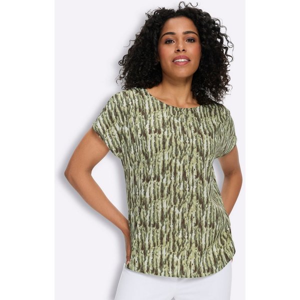 Sieh an! Klassische Bluse Schlupfbluse Kurzarm