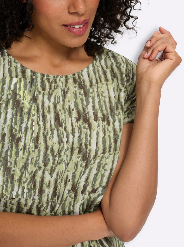 Sieh an! Klassische Bluse Schlupfbluse Kurzarm – Bild 4 von 5