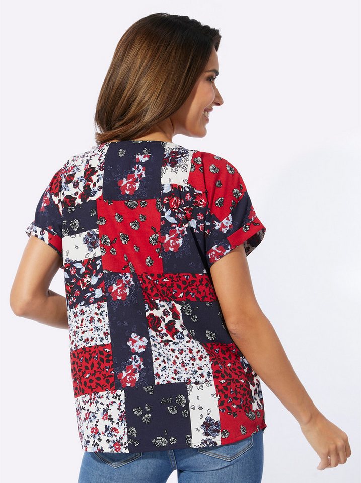 Sieh an! Klassische Bluse Schlupfbluse Kurzarm – Bild 2 von 3