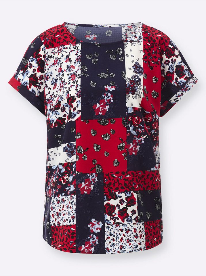 Sieh an! Klassische Bluse Schlupfbluse Kurzarm – Bild 3 von 3