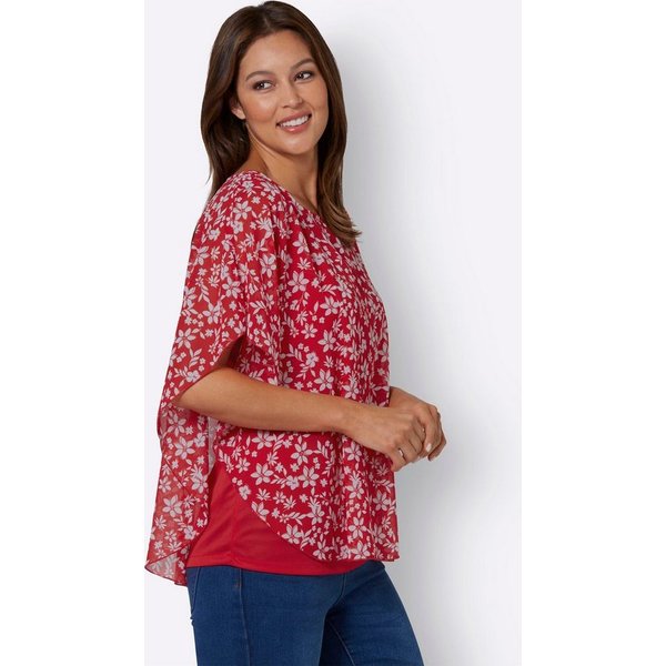 Sieh an! Klassische Bluse Schlupfbluse Kurzarm