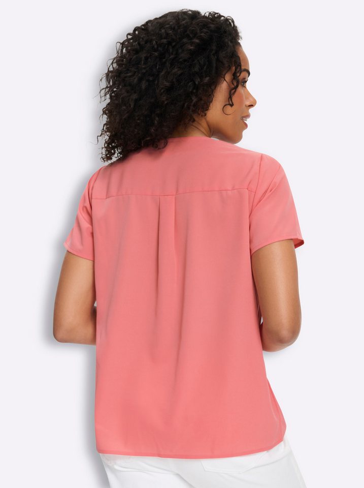 Sieh an! Klassische Bluse Schlupfbluse Kurzarm – Bild 2 von 5