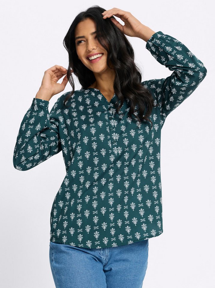 Sieh an! Klassische Bluse Schlupfbluse Langarm – Bild 2 von 5