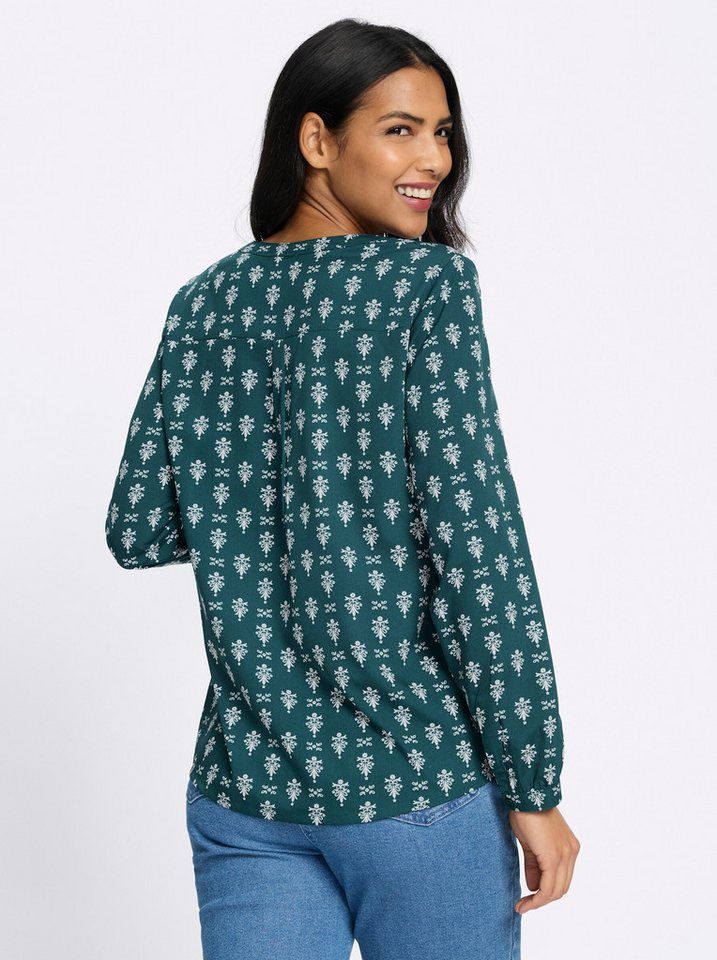 Sieh an! Klassische Bluse Schlupfbluse Langarm – Bild 3 von 5