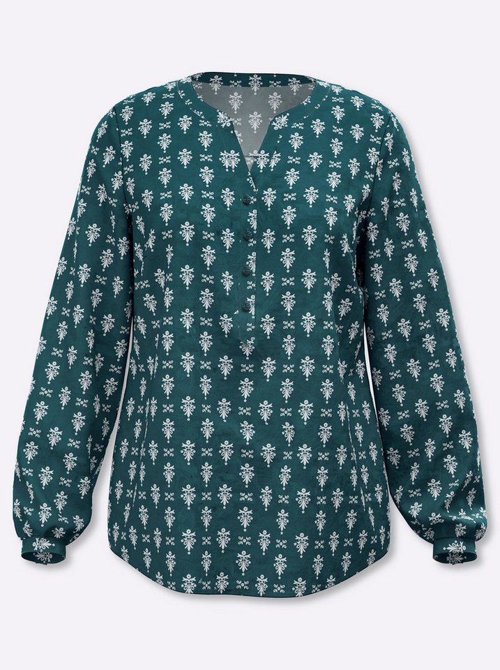 Sieh an! Klassische Bluse Schlupfbluse Langarm – Bild 5 von 5