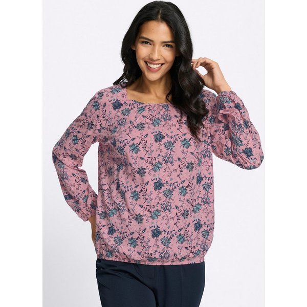 Sieh an! Klassische Bluse Schlupfbluse Langarm