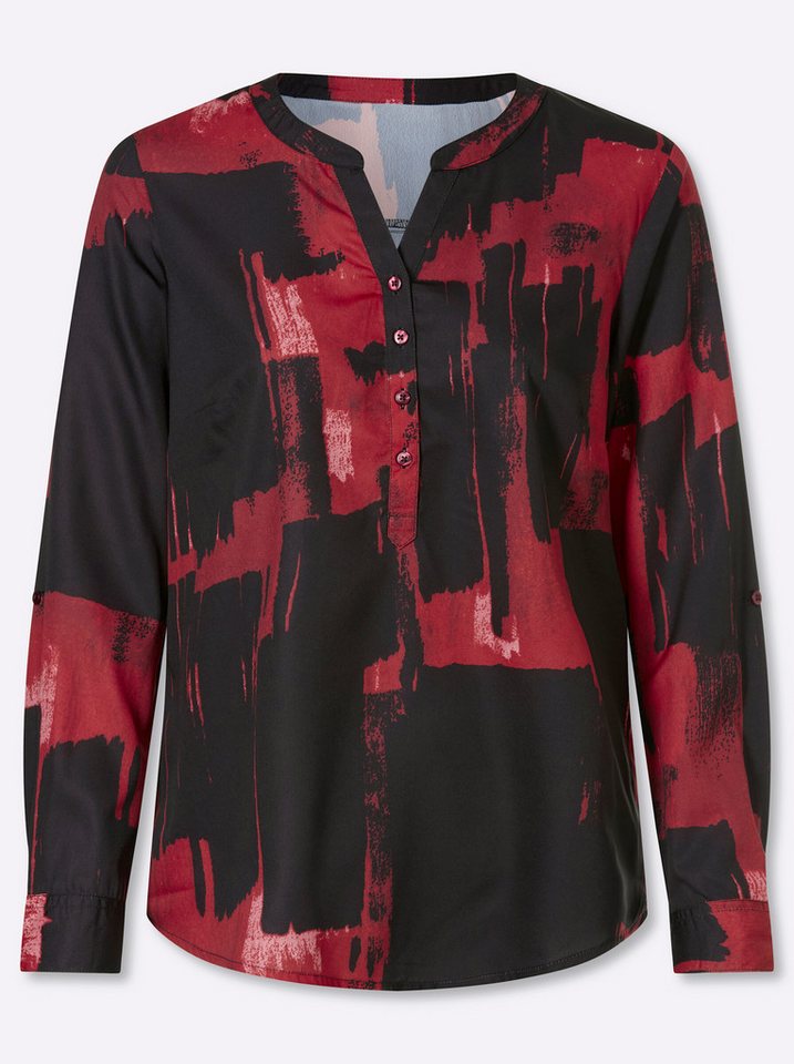 Sieh an! Klassische Bluse Schlupfbluse Langarm – Bild 4 von 5