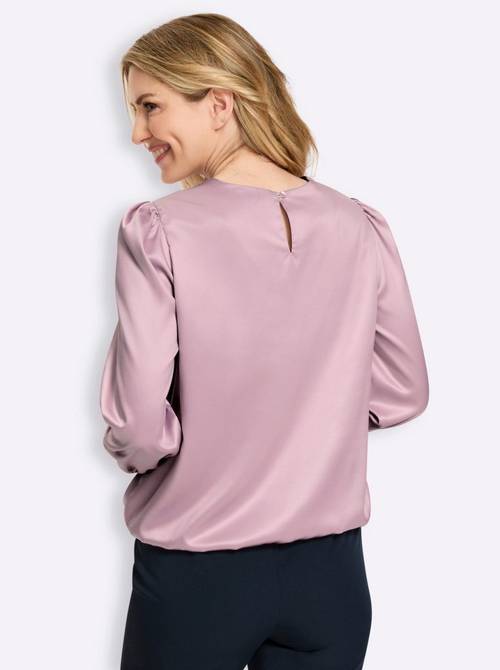 Sieh an! Klassische Bluse Schlupfbluse Langarm – Bild 2 von 5