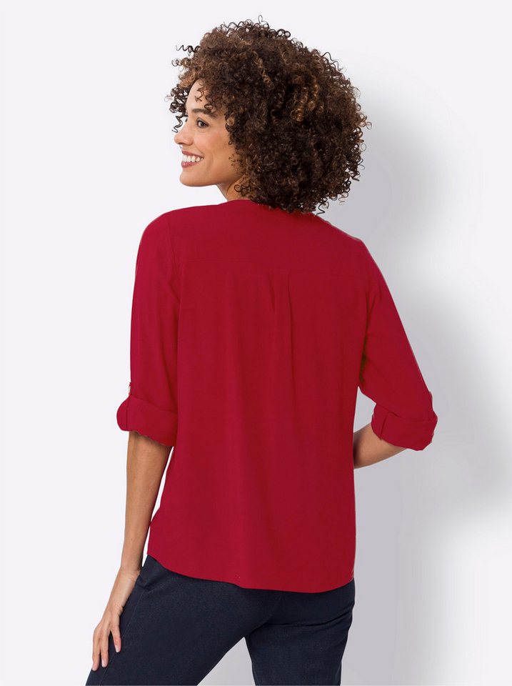 Sieh an! Klassische Bluse Schlupfbluse Langarm – Bild 2 von 4
