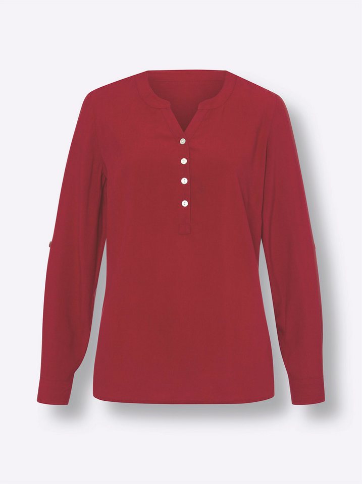 Sieh an! Klassische Bluse Schlupfbluse Langarm – Bild 3 von 4