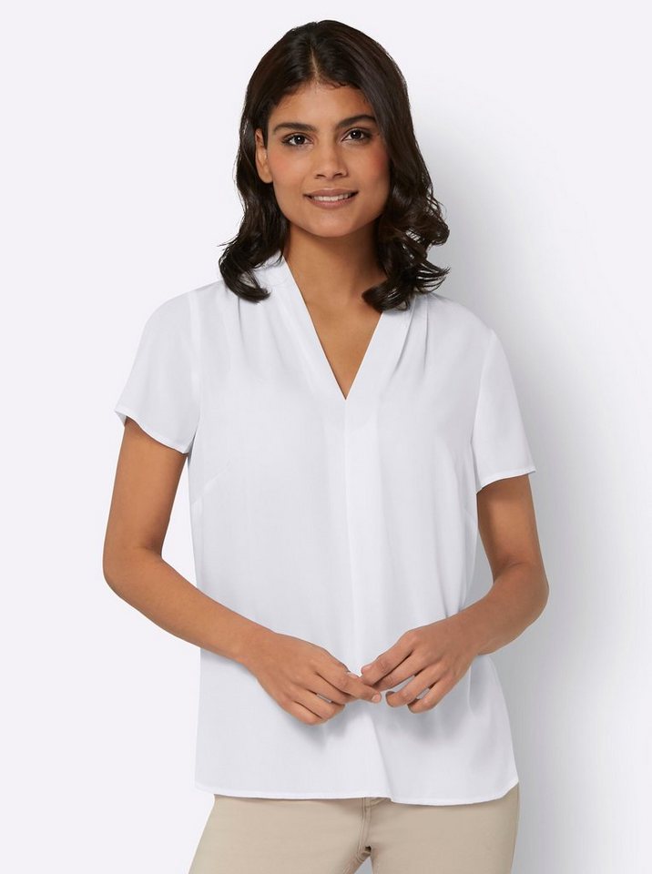 Sieh an! Klassische Bluse Tunika Kurzarm – Bild 4 von 5