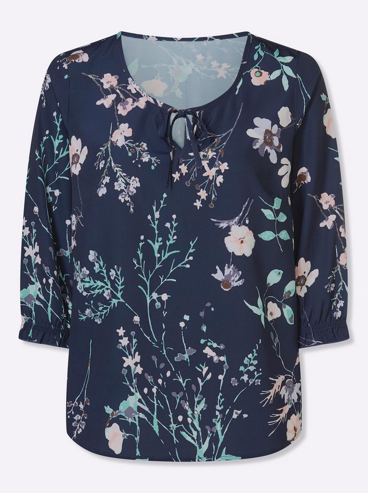 Sieh an! Klassische Bluse Tunikabluse 3/4-Arm – Bild 4 von 5