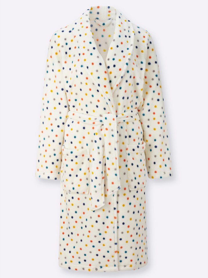 Sieh an! Morgenmantel Morgenmantel Langarm, Polyester, Bindeband, Fleece – Bild 4 von 5