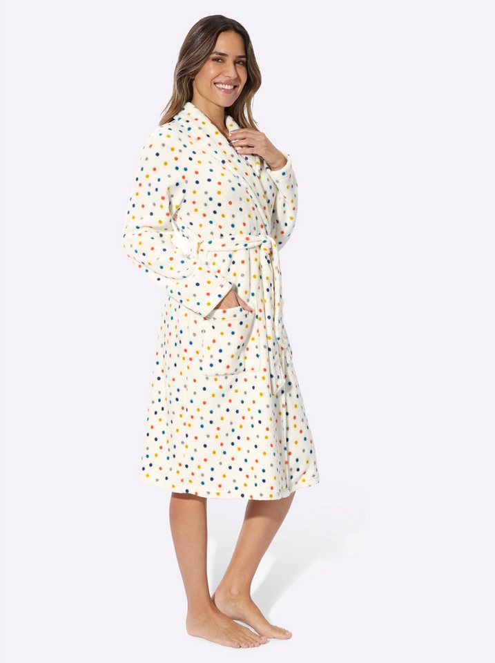 Sieh an! Morgenmantel Morgenmantel Langarm, Polyester, Bindeband, Fleece – Bild 5 von 5