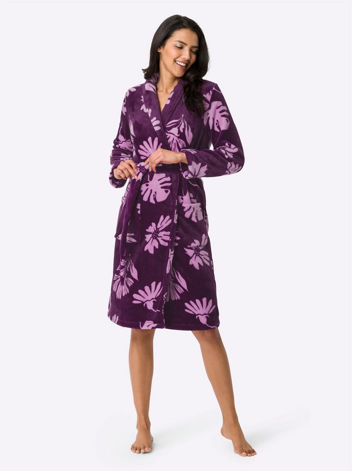 Sieh an! Morgenmantel Morgenmantel Langarm, Polyester, Fleece – Bild 2 von 5