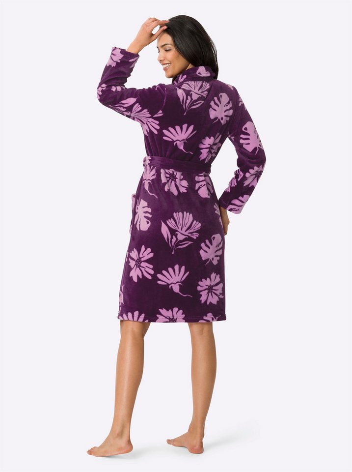 Sieh an! Morgenmantel Morgenmantel Langarm, Polyester, Fleece – Bild 3 von 5