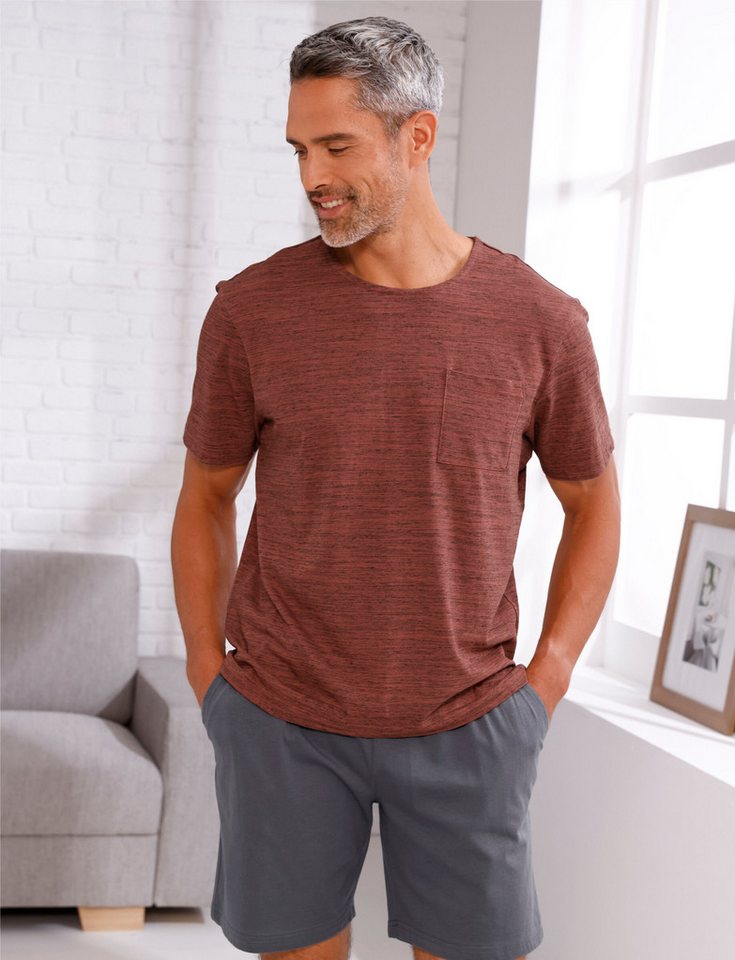 Sieh an! Schlafanzug Schlafanzug-Shirt Kurzarm – Bild 3 von 5