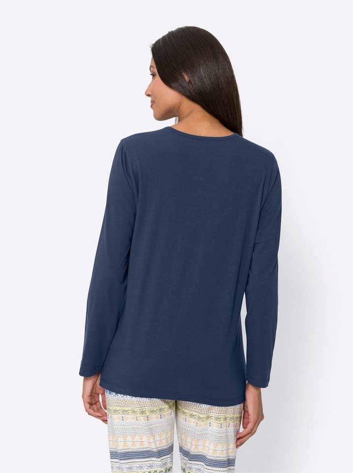 Sieh an! Schlafanzug Schlafanzug-Shirt Langarm – Bild 2 von 4