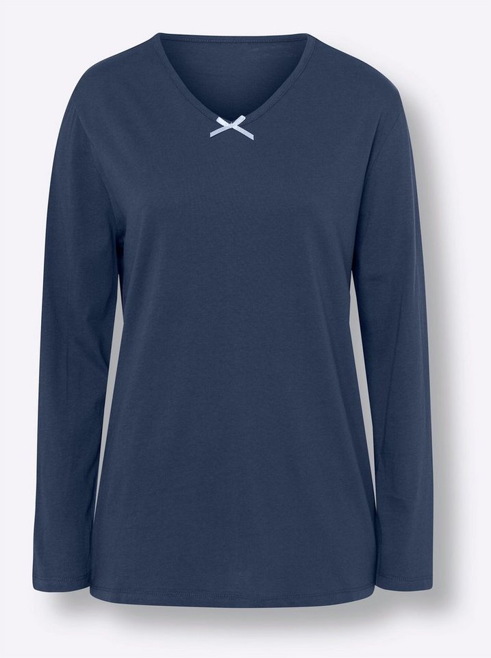 Sieh an! Schlafanzug Schlafanzug-Shirt Langarm – Bild 3 von 4