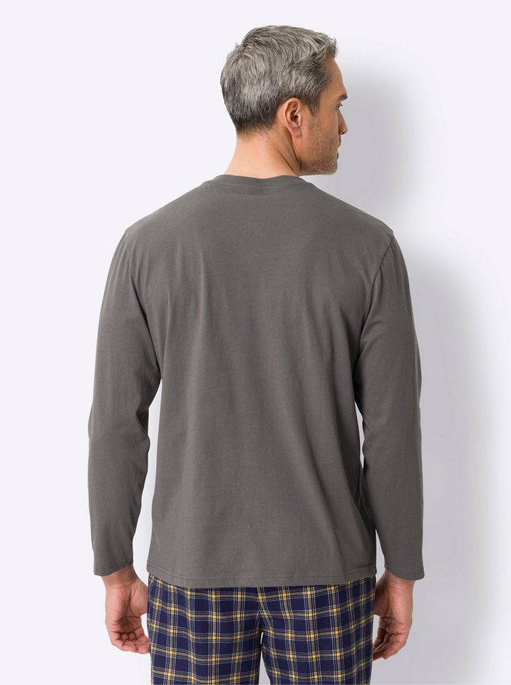 Sieh an! Schlafanzug Schlafanzug-Shirt Langarm – Bild 2 von 4