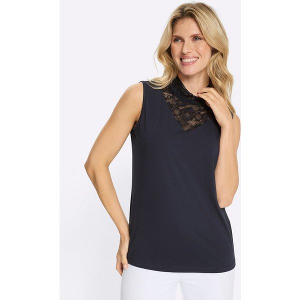 Sieh an! Shirttop Shirttop Ärmellos