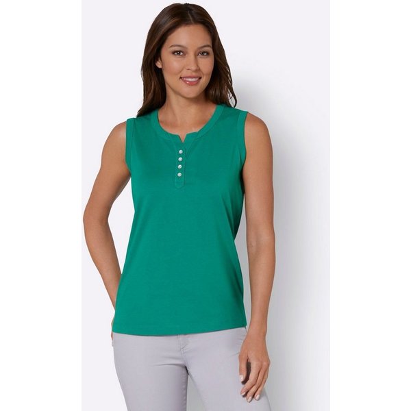 Sieh an! Shirttop Shirttop Ärmellos