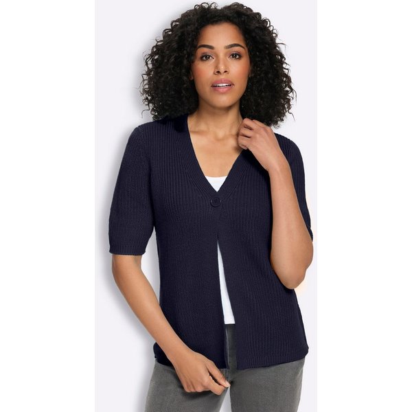 Sieh an! Strickjacke Cardigan Kurzarm