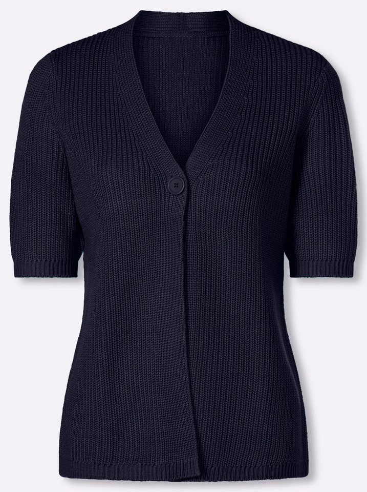 Sieh an! Strickjacke Cardigan Kurzarm – Bild 3 von 5