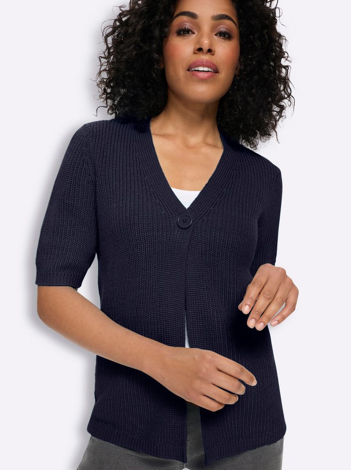 Sieh an! Strickjacke Cardigan Kurzarm – Bild 5 von 5