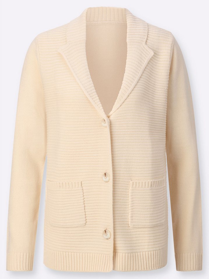 Sieh an! Strickjacke Cardigan Langarm Ripp – Bild 3 von 4