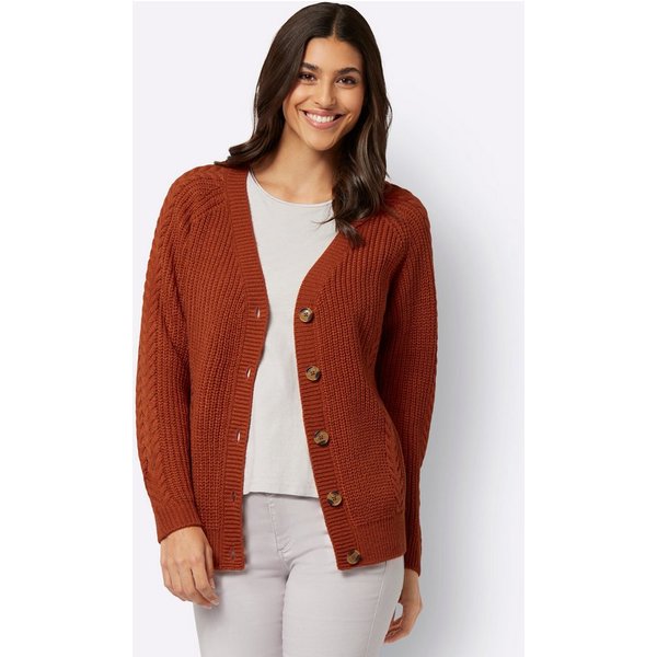 Sieh an! Strickjacke Strickjacke Langarm