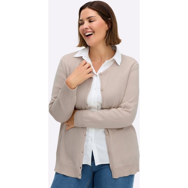 Sieh an! Strickjacke Strickjacke Langarm