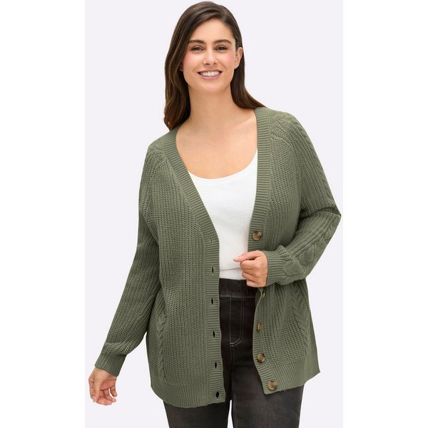 Sieh an! Strickjacke Strickjacke Langarm