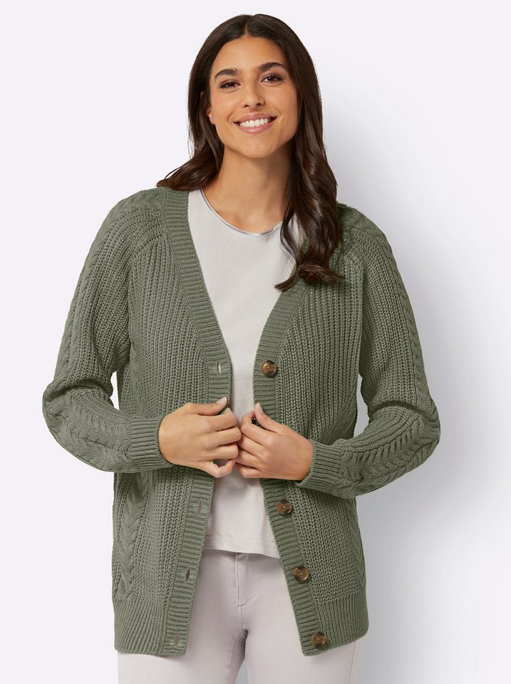 Sieh an! Strickjacke Strickjacke Langarm – Bild 5 von 5