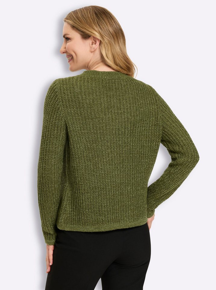 Sieh an! Strickjacke Strickjacke Langarm Grobstrick – Bild 2 von 5