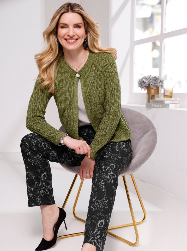 Sieh an! Strickjacke Strickjacke Langarm Grobstrick – Bild 3 von 5