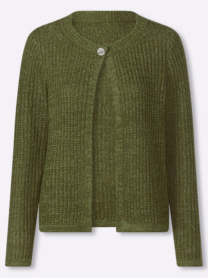 Sieh an! Strickjacke Strickjacke Langarm Grobstrick – Bild 4 von 5