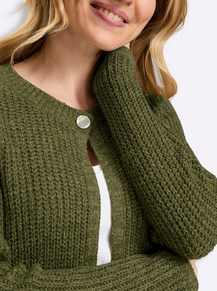 Sieh an! Strickjacke Strickjacke Langarm Grobstrick – Bild 5 von 5