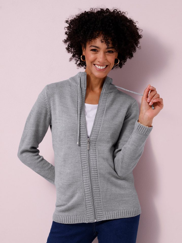 Sieh an! Strickjacke Strickjacke Langarm Grobstrick – Bild 3 von 5
