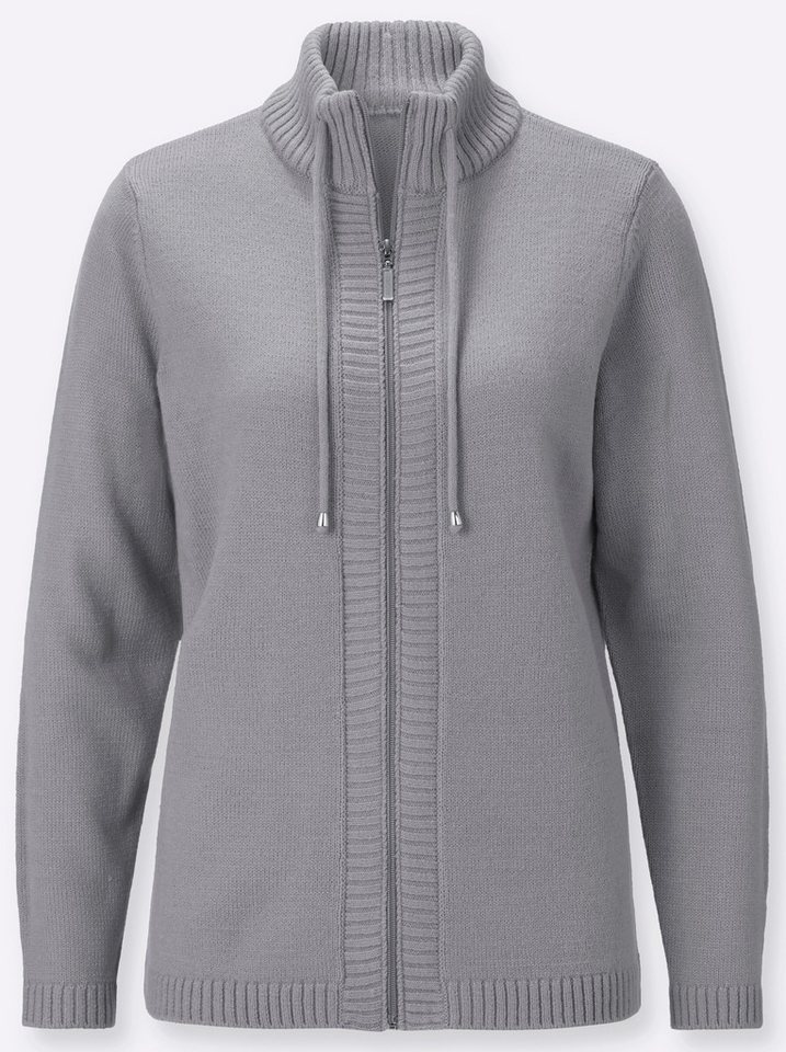 Sieh an! Strickjacke Strickjacke Langarm Grobstrick – Bild 4 von 5