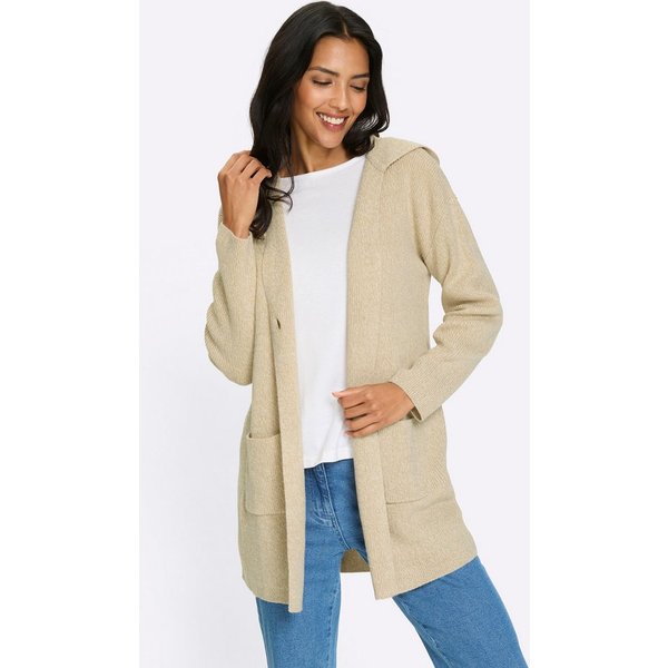 Sieh an! Strickjacke Strickjacke Langarm Jacquard