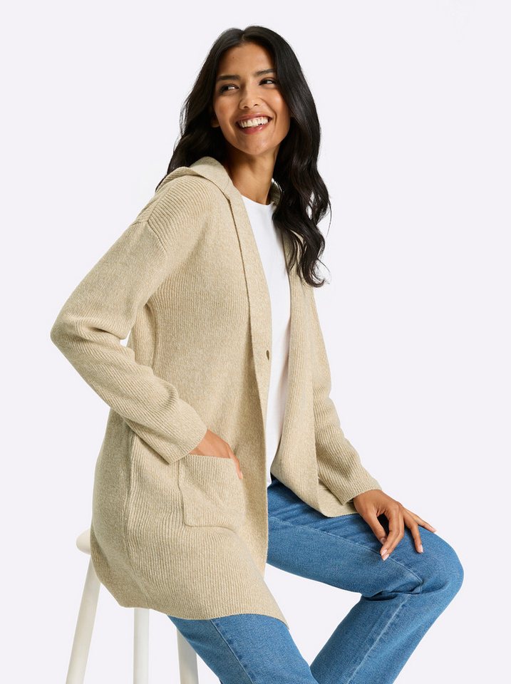 Sieh an! Strickjacke Strickjacke Langarm Jacquard – Bild 5 von 5