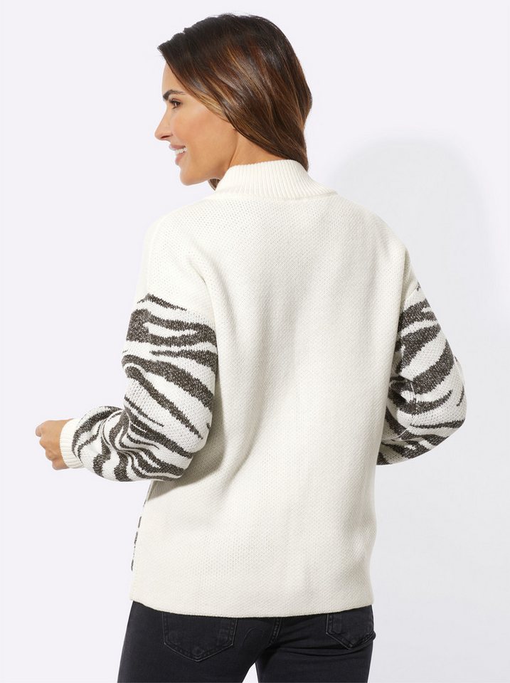 Sieh an! Strickjacke Strickjacke Langarm Jacquard – Bild 2 von 4